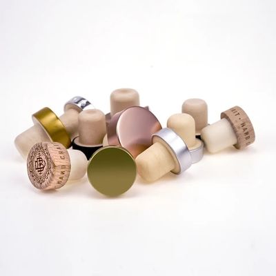 Ferraduras de vinho de forma personalizada de madeira e borracha OEM/ODM para tampão de vedação de garrafas