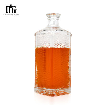500 ml 750 ml garrafas de vinho de vidro claro para bebidas alcoólicas aceitável Logotipo do cliente