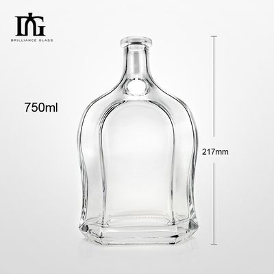 500 ml de Vodka Spirit Gin Rum Garrafa de vidro Liquor com material de cortiça Acceptável