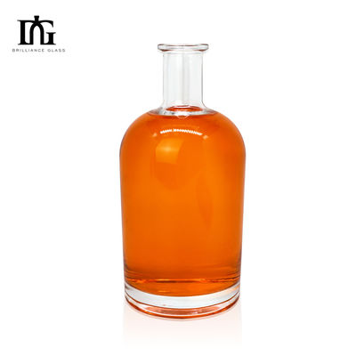TJ028 750 ml Super Flint Transparente Vodka Álcool Liquor Garrafa de Vidro