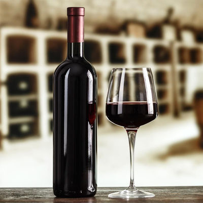 270 ml 350 ml 500 ml 750/1000 ml Garrafa de vidro de vinho com tampa de parafuso de cortiça 077