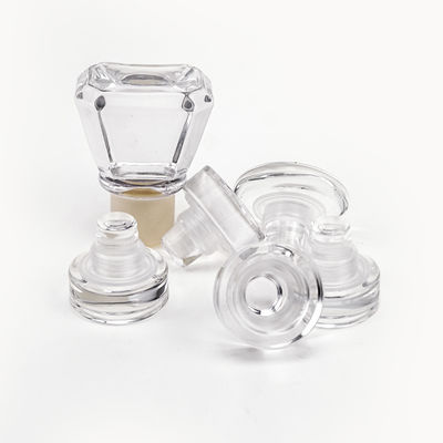 Logotipo personalizado Cristal de vidro rolha de cortiça para Vodka Tequila garrafa de uísque fornecido gratuitamente