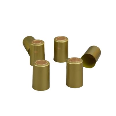 Sealing Round Shape Pvc Clear Neck Shrink Bands Manga para tampa de garrafa personalizada