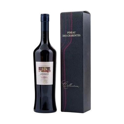 Caixa de embalagem de garrafas de vidro de vinho de fecho magnético reciclável para opções de personalização
