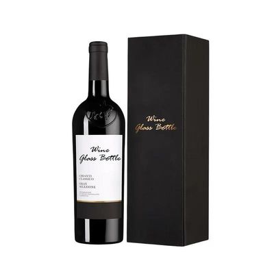 Outro armazenamento de artesanato de presente Caixa de vinho de couro e alças de garrafa única Caixa de presente reutilizável Crocodilo Grão Pu Couro Dupla Botella 750ml Caixa de vinho tinto