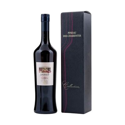 Caixinha de embalagem de vinho vermelho duplo de forma personalizada para artesanato