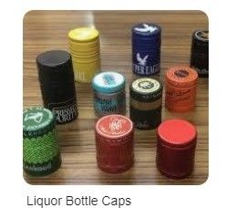 Filmes de plástico de alumínio PVC para embalagens de whisky de forma redonda