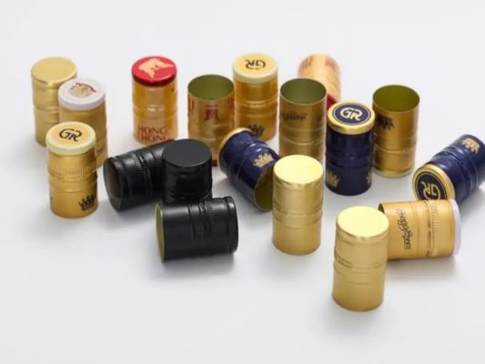 Filmes de plástico de alumínio PVC para embalagens de whisky de forma redonda