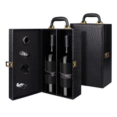 Embalagem de papelão para garrafas de vinho/água de whisky Caixa de presente com Eva personalizada dentro