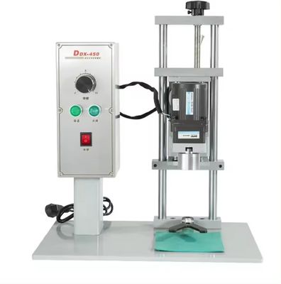 DDX-450 Máquina de vedação espiral de tampa de garrafa de vidro de alumínio semiautomática manual para utilização