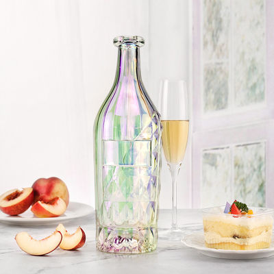 Garrafas de vinho de luxo em forma de diamante 700ml/750ml/1000ml Capacidade para bebidas carbonatadas
