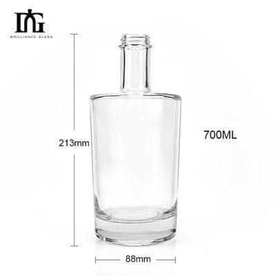 Garrafas de vidro de 750 ml para bebidas elegantes e de estilo