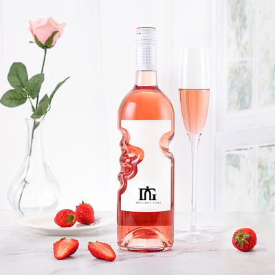 750 ml garrafa de vidro vazia clara para brandy e licores