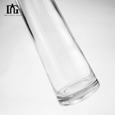 Manuseio da superfície de gravura 750 ml 500 ml 350 ml garrafa de vidro vazia para uísque e gin