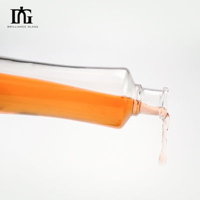 Manuseio da superfície de gravura 750 ml 500 ml 350 ml garrafa de vidro vazia para uísque e gin