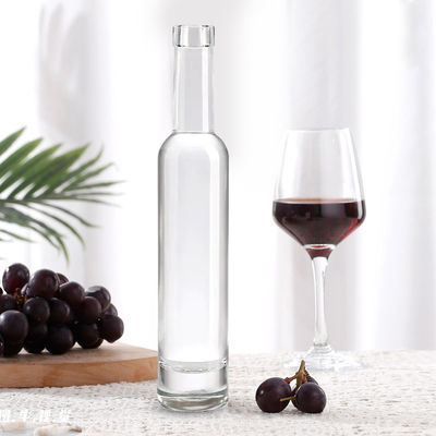 200 ml 375 ml 500 ml 750 ml garrafa de vidro redonda de 1000 ml com tampa de cortiça e design personalizado