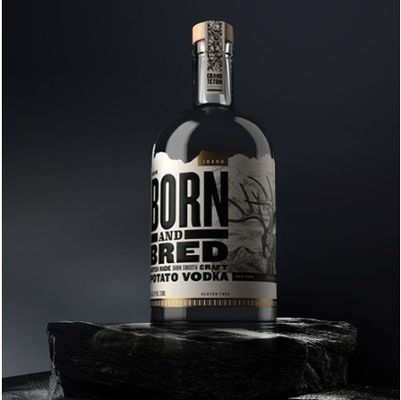 Colarinho de vidro Garrafa nórdica clara para Vodka Liquor Gin Rum Tequila Whiskey Brandy Spirit