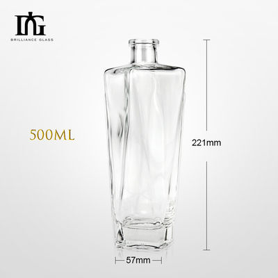 700 ml de garrafa de vidro Super Flint para Whisky Vodka Tequila