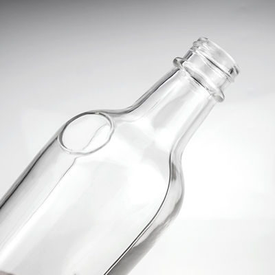 Garrafa de vidro transparente com tampa de parafuso Capacidade 500ml/750ml/1L Material do colarinho Vidro