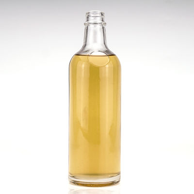 Garrafa de vidro transparente com tampa de parafuso Capacidade 500ml/750ml/1L Material do colarinho Vidro