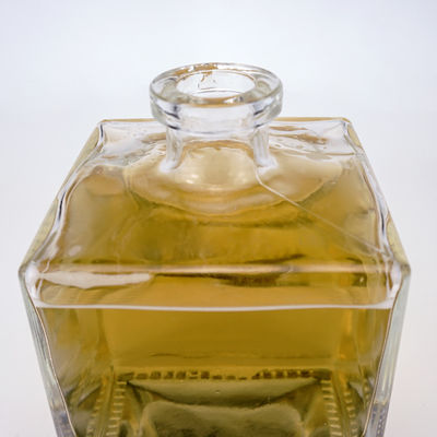 Gravação Custom 750ml garrafa de vidro quadrado para vinho de frutas uísque vodka brandy rum gin