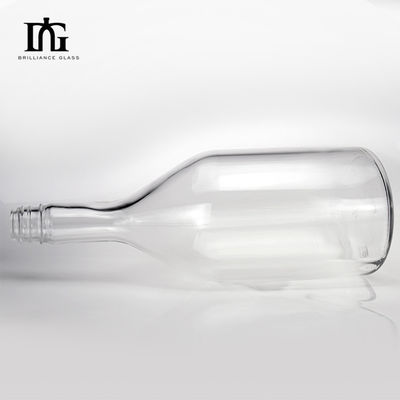 Fornecido gratuitamente 750ml 1000ml 1750ml garrafa de vidro quadrado com tampa de parafuso