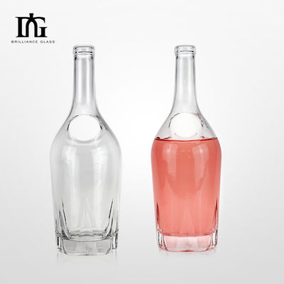 Garrafa de vidro para vodka uísque brandy rum licor design requintado e funcionalidade