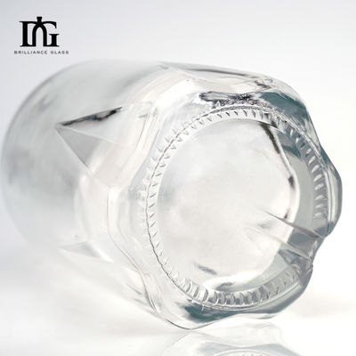 Garrafa de vidro para vodka uísque brandy rum licor design requintado e funcionalidade
