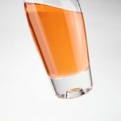 Impressão em tela de garrafas personalizadas de vinho gelado com boca em espiral e sem rótulo de logotipo do ombro