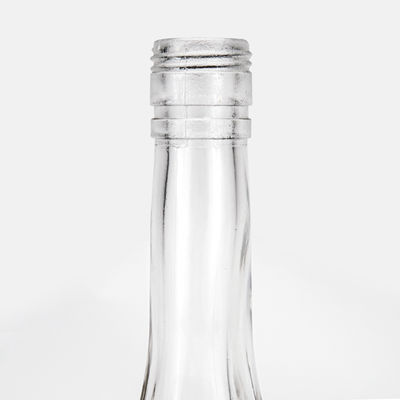 Vodka 500 ml Garrafa de vidro azul Whiskey Spirit com rolha e tampa de parafuso