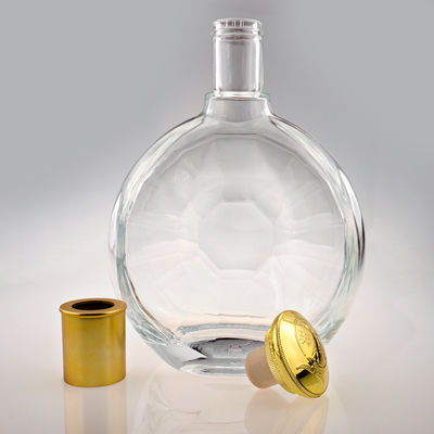 500 ml 700 ml 750 ml garrafas de vidro para manuseio de superfície de gelo Gin Vodka Whiskey Liquor Spirit