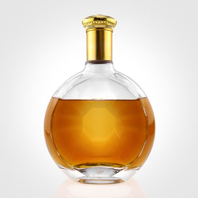 500 ml 700 ml 750 ml garrafas de vidro para manuseio de superfície de gelo Gin Vodka Whiskey Liquor Spirit