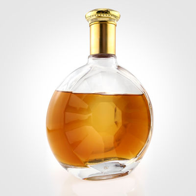 500 ml 700 ml 750 ml garrafas de vidro para manuseio de superfície de gelo Gin Vodka Whiskey Liquor Spirit