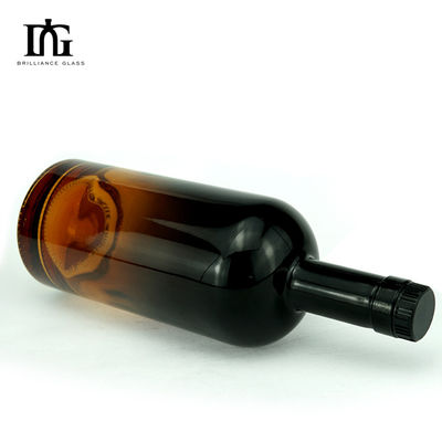 Garrafas de vidro de pintura a vapor de 700 ml de design nórdico claro com rolha de cortiça incluída