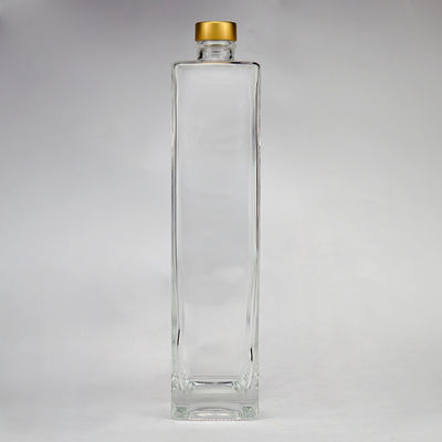 700 ml de alumínio quadrado parafuso cortiça fundo grosso vodka brandy rum gin bebidas alcoólicas garrafa de vidro