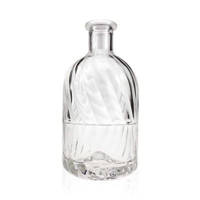 Gravação personalizada 375ml 500ml 700ml garrafas de vidro para sumo Vinho Álcool Rum Brandy