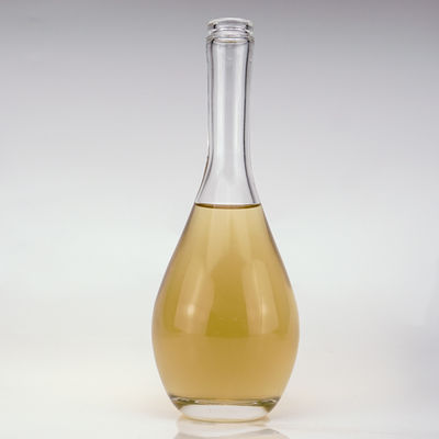 500 ml garrafa de vidro transparente de pescoço comprido para gin uísque rum bebidas alcoólicas