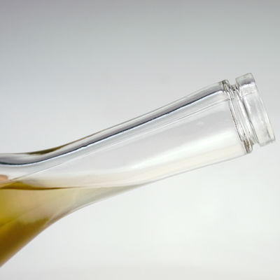 500 ml garrafa de vidro transparente de pescoço comprido para gin uísque rum bebidas alcoólicas