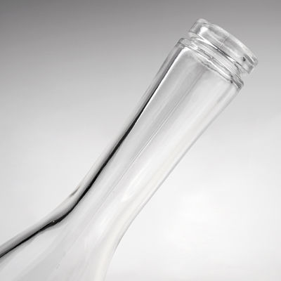 500 ml de garrafa de vidro Vaso em forma de garganta longa Vodka Vinho com parafuso de cortiça Ambos tipos de vedação