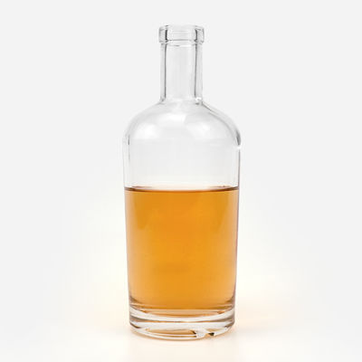 Logotipo personalizado 300ml 500ml 700ml 750ml Garrafa de vidro para Vodka Whisky Liquor Brandy
