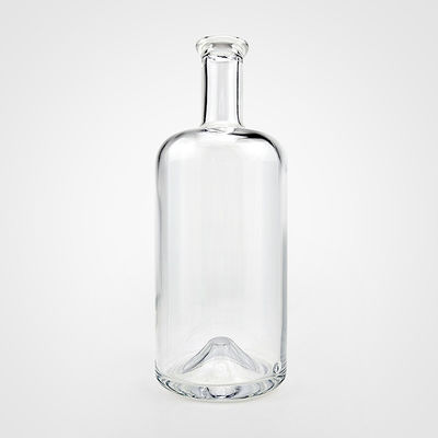 Garrafa de vidro de 750 ml com superfície gravada e tampa de parafuso de cortiça perfeita