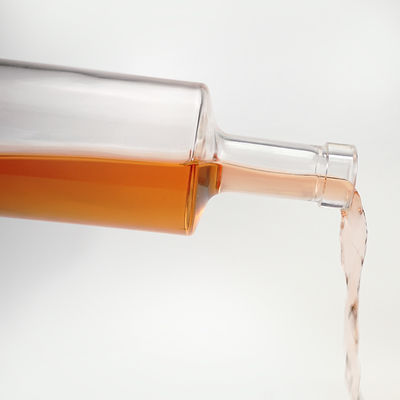 Garrafa de vidro preto transparente e fosco 750 ml Gin nórdico Whiskey Vodka Licores e bebidas