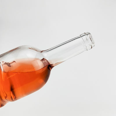 Garrafa de vidro de 750 ml para espíritos e vinhos