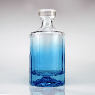 Vidro vazio claro Valcano fundo Vodka Gin Rum Tequila Whisky Brandy Espírito garrafa 500ml 750ml