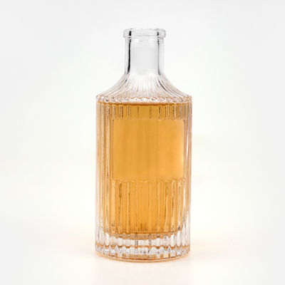 Material de base Vidro 250 ml Garrafa de gravura para Vodka Gin Tequila Rum Whiskey Liquor