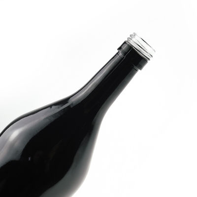 500 ml garrafa de vidro com tampa de parafuso para gin rum tequila uísque bebidas alcoólicas pintura negra