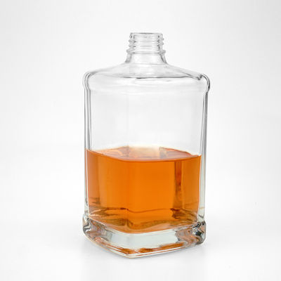 Logotipo do cliente aceitável Garrafa de rum de vidro de 500 ml 750 ml