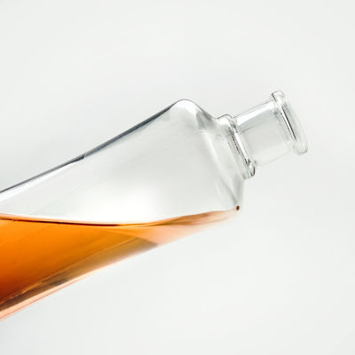 Garrafas de Tequila de vidro 500 ml com tampa de cortiça e material de colarinho de vidro