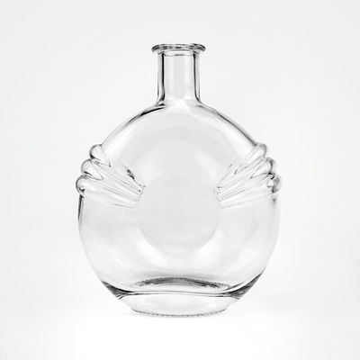 500ml 700ml garrafa de vidro transparente com rolha de rolha para brandy aceitável OEM/ODM exclusivo
