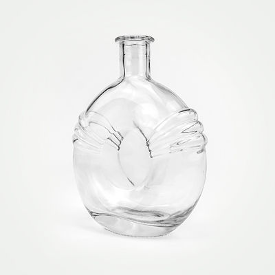 500ml 700ml garrafa de vidro transparente com rolha de rolha para brandy aceitável OEM/ODM exclusivo